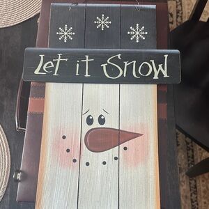 Snowman Door Hanging Decor